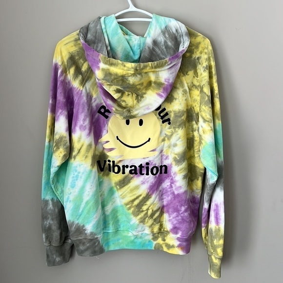 Year of Ours Boyfriend Rainbow Tie Dye Sweatshirt Size XS - Picture 3 of 8